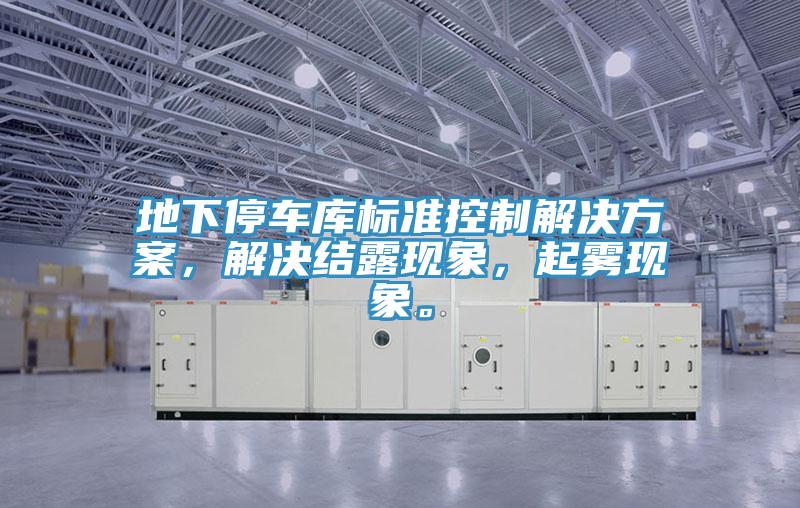 地下停車庫標準控制解決方案，解決結露現(xiàn)象，起霧現(xiàn)象。