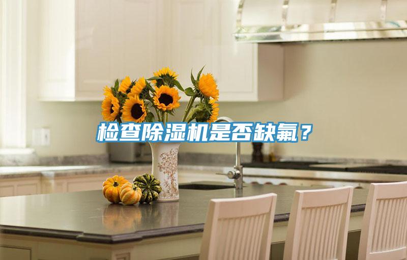 檢查除濕機是否缺氟?