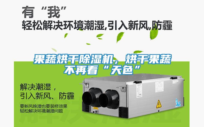 果蔬烘干除濕機,烘干果蔬不再看“天色”