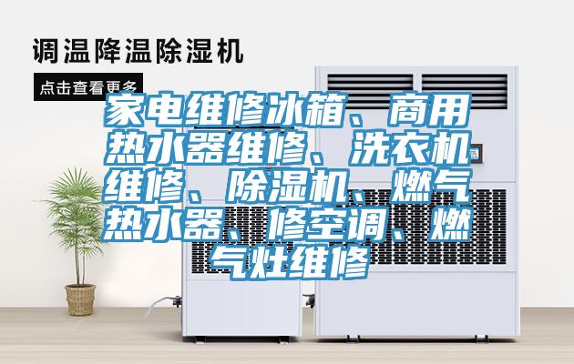 家電維修冰箱、商用熱水器維修、洗衣機維修、除濕機、燃氣熱水器、修空調、燃氣灶維修