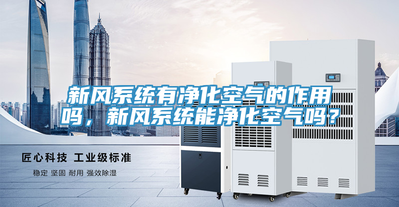 新風系統有凈化空氣的作用嗎，新風系統能凈化空氣嗎？