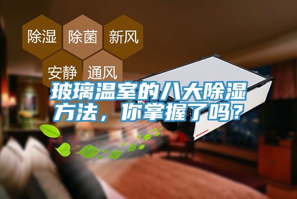 玻璃溫室的八大除濕方法,你掌握了嗎?