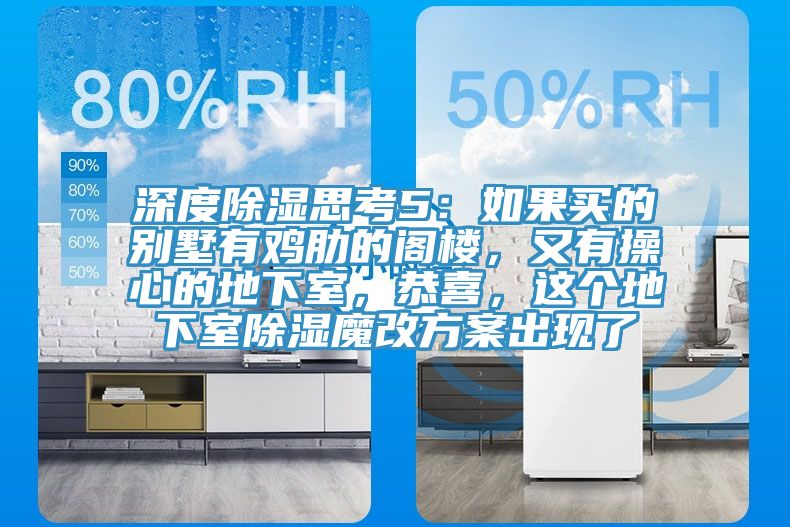深度除濕思考5：如果買的別墅有雞肋的閣樓，又有操心的地下室，恭喜，這個(gè)地下室除濕魔改方案出現(xiàn)了