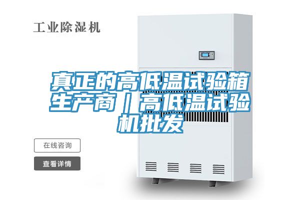 真正的高低溫試驗(yàn)箱生產(chǎn)商|高低溫試驗(yàn)機(jī)批發(fā)