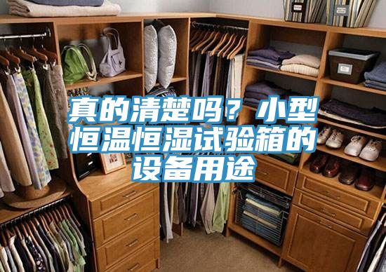 真的清楚嗎?小型恒溫恒濕試驗(yàn)箱的設(shè)備用途