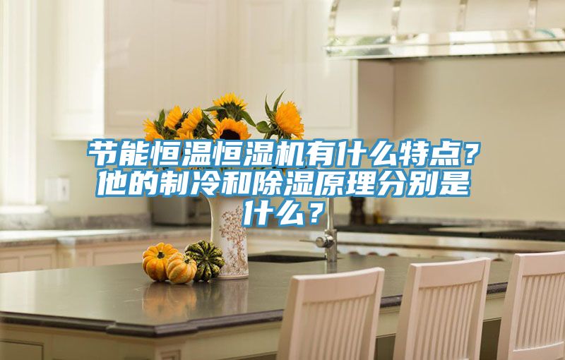 節能恒溫恒濕機有什么特點？他的制冷和除濕原理分別是什么？