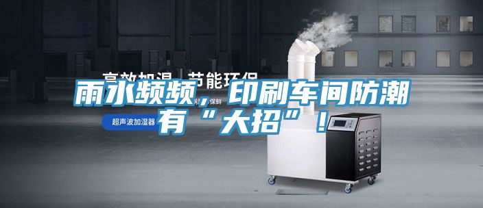 雨水頻頻，印刷車間防潮有“大招”！