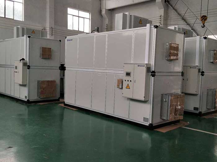 濟(jì)南銘威化工鋰電池鈷酸鋰零下40℃露點(diǎn)，三臺(tái)全新風(fēng)轉(zhuǎn)輪除濕機(jī)組